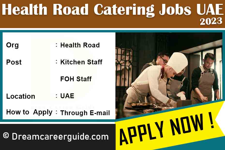 Health Road Catering Careers Latest Job Openings 2023