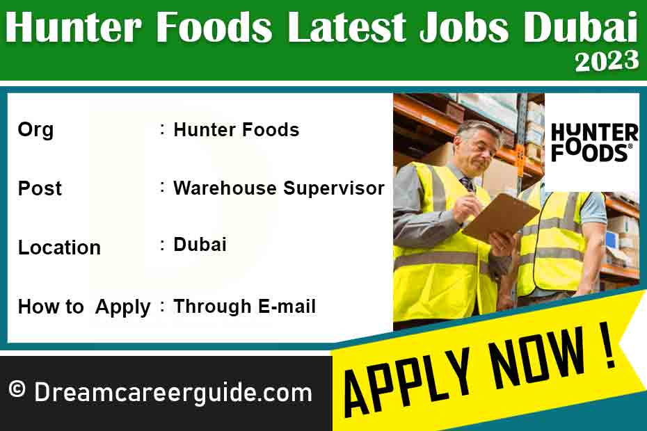 Hunter Foods Careers Latest Openings 2023