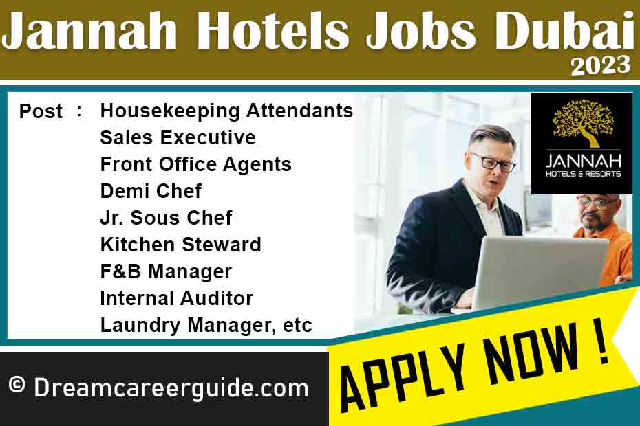 Jannah Hotels and Resorts Dubai Careers Latest Openings 2023