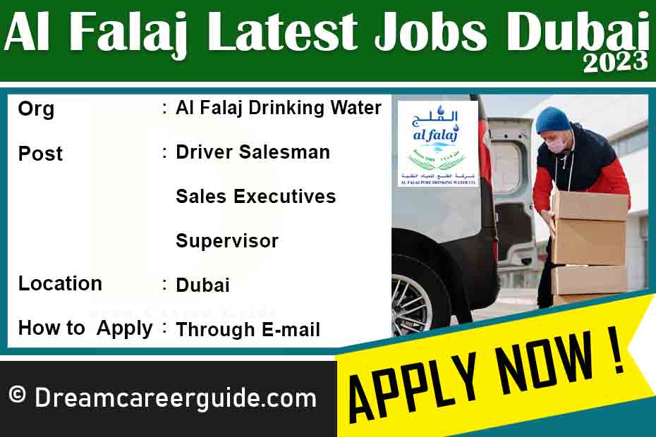 Al Falaj Pure Drinking Water Careers Latest Jobs 2023