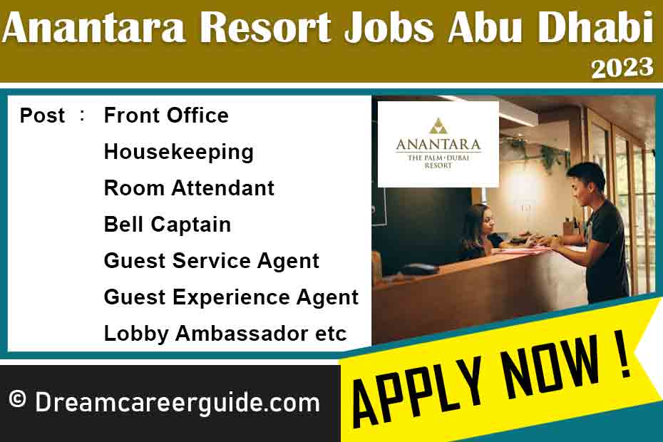 Anantara Dubai Careers Latest Job Openings 2023