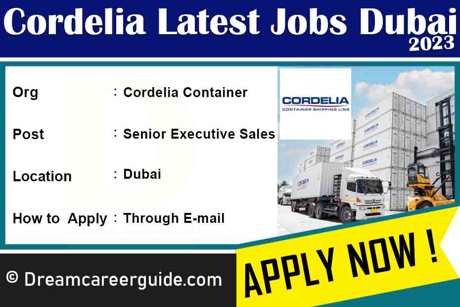 Explore Cordelia Container Shipping Line Vacancies - Apply Now
