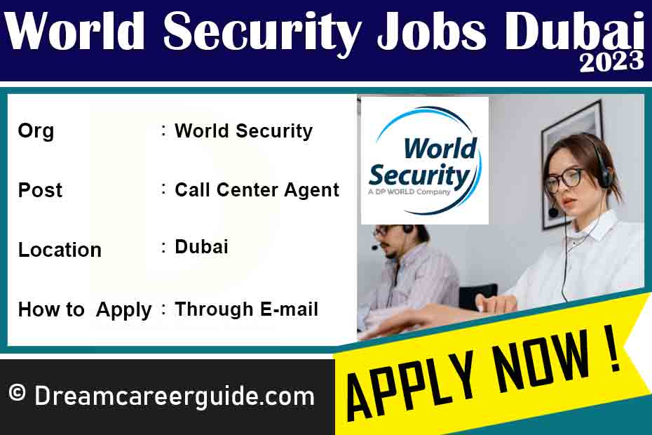 Find Security Jobs in Dubai in World Security