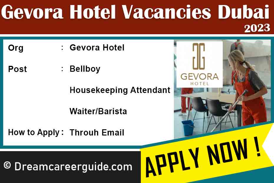 Gevora Hotel Careers in Dubai Latest Job Openings 2023