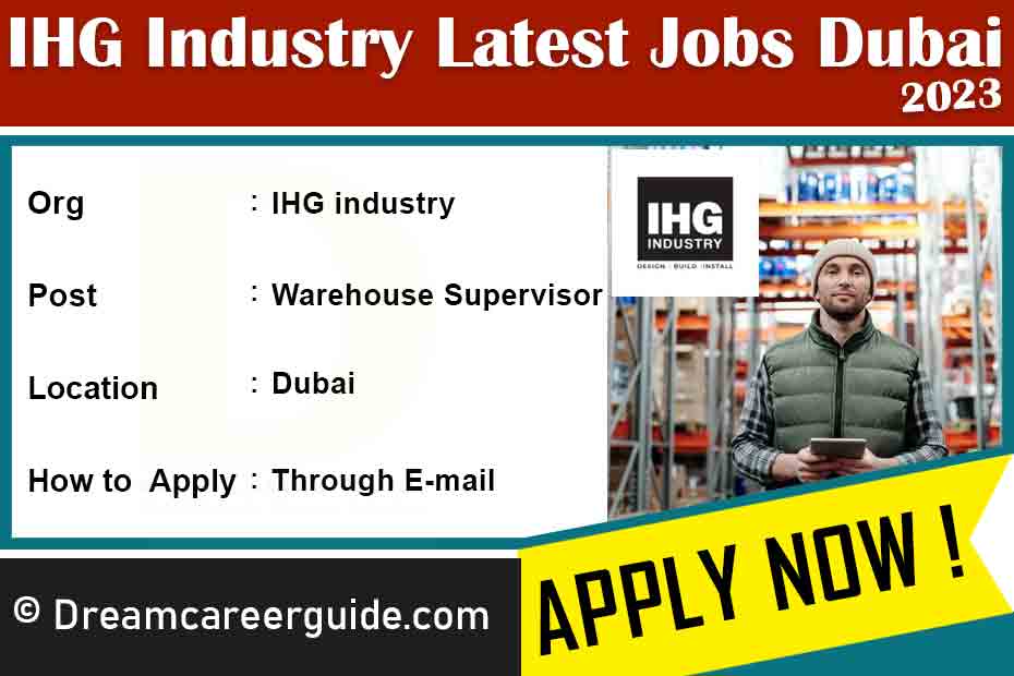 IHG Industry LLC Jobs Latest Openings 2023