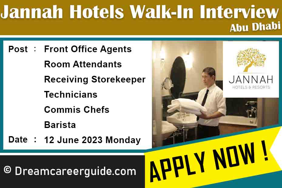 Jannah Hotels & Resorts Careers Latest Job Openings 2023