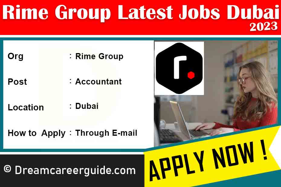 Rime Group Dubai careers Latest Job Openings 2023