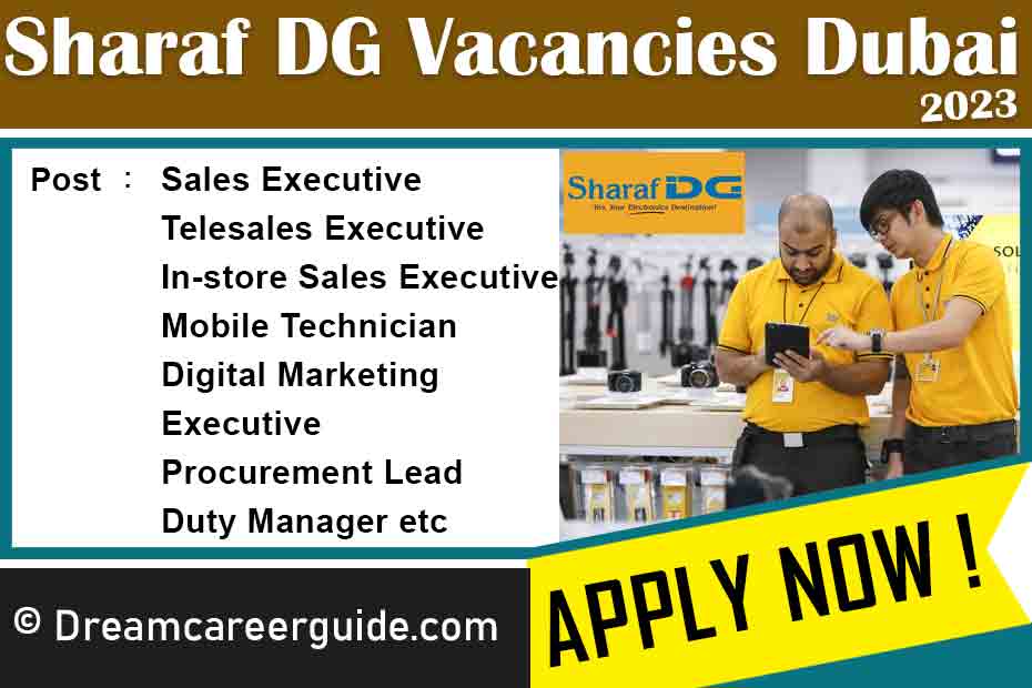 Start Your Retail Career at Sharaf DG Dubai - Apply Today!
