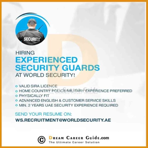 World Security Dubai Vacancy 2023 Latest Job Openings