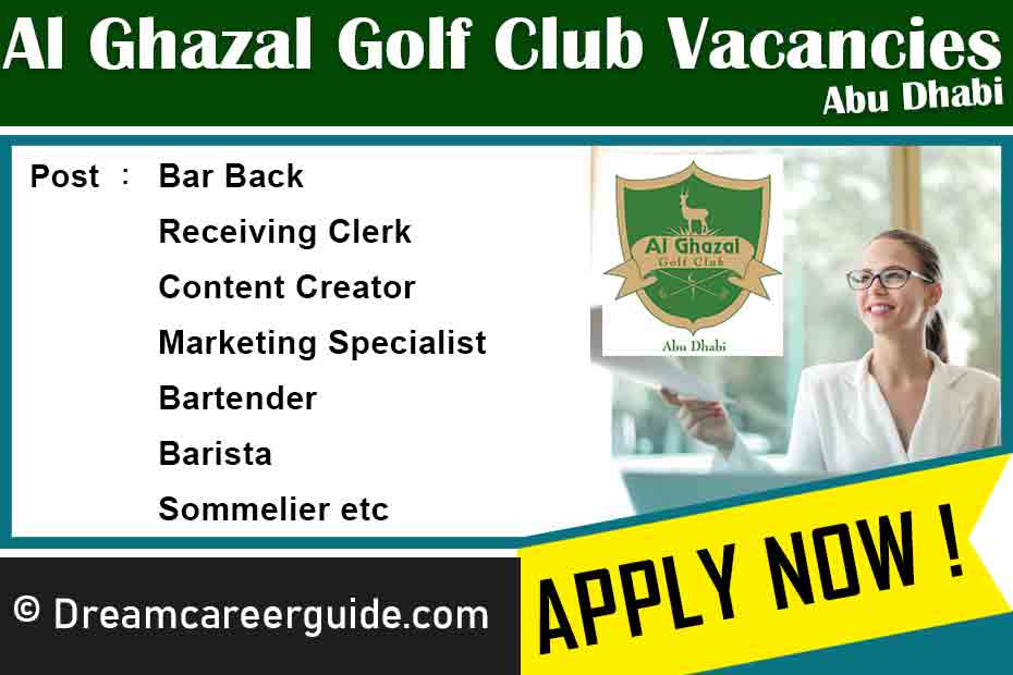 Al Ghazal Golf Club Job Openings Latest 2023