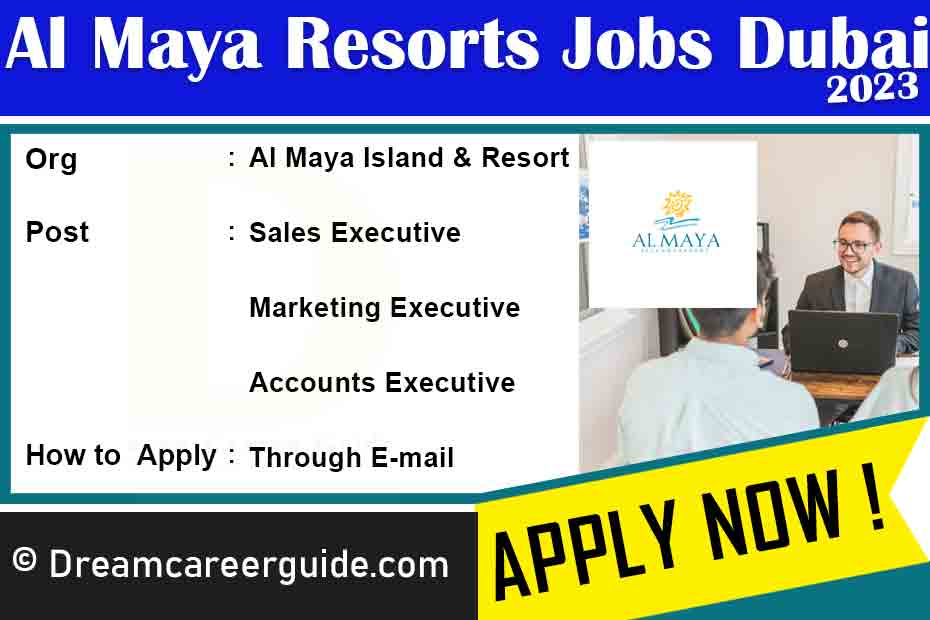 Al Maya Island & Resort Jobs Dubai Latest Openings 2023