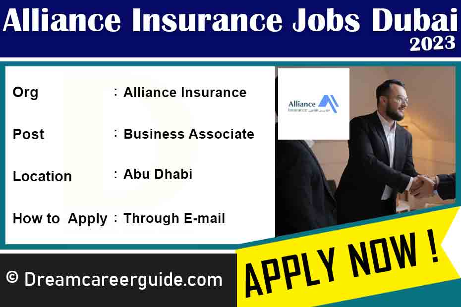 Alliance Insurance Careers Latest Job Openings 2023