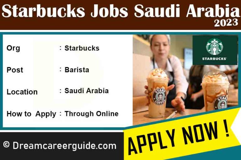 Barista Job in Saudi Arabia Starbucks Jobs 2023