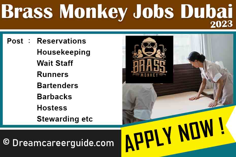 Brass Monkey Dubai Careers Latest Openings 2023