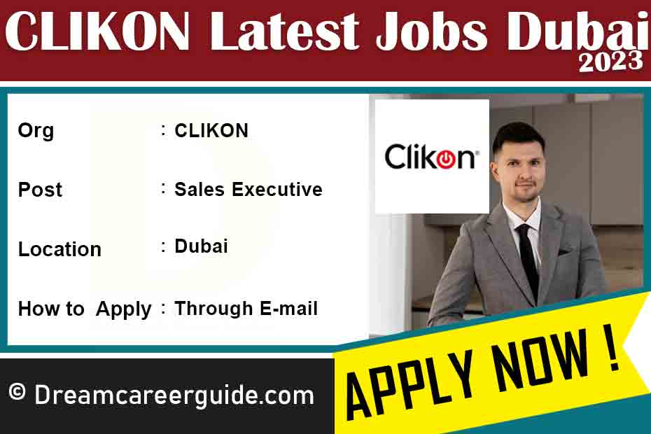 CLIKON Dubai Jobs Latest Openings 2023