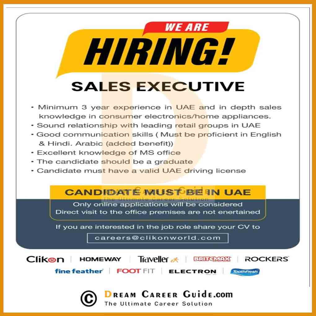 CLIKON Dubai Jobs Latest Openings 2023