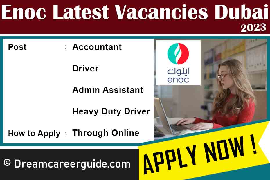 ENOC Dubai Job Vacancies 2023 Latest 2023