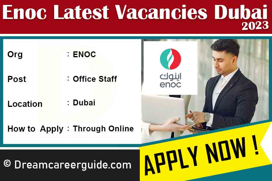 ENOC Dubai Job Vacancies Latest Openings 2023
