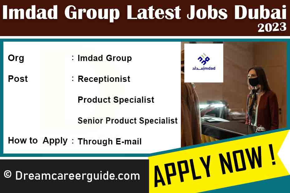 Imdad Company Job Vacancies UAE Latest 2023