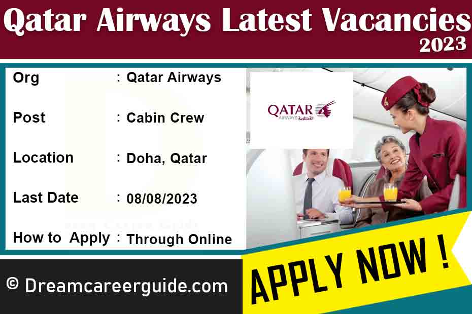 Qatar Airways Cabin Crew Jobs 2023 Latest