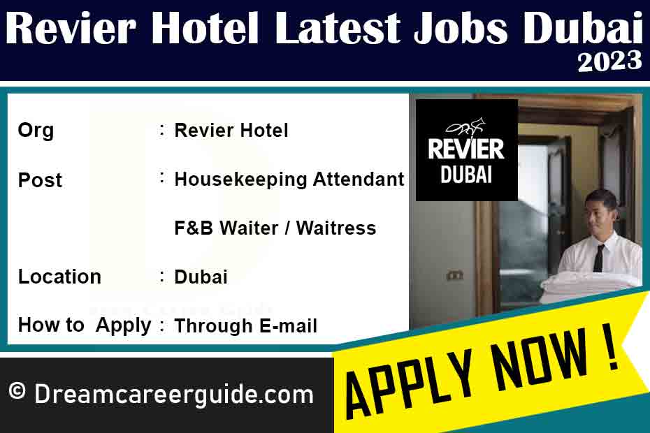Revier Hotel Careers Latest Job Openings 2023