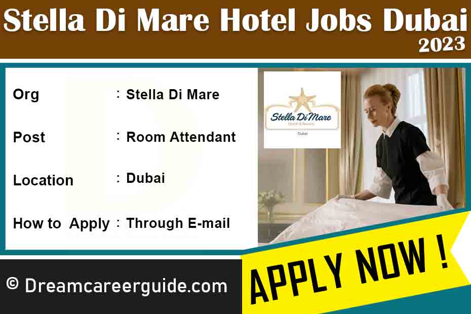 Stella Di Mare Dubai Marina Job Openings Latest 2023