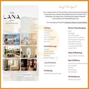 The Lana Hotel Dubai Careers