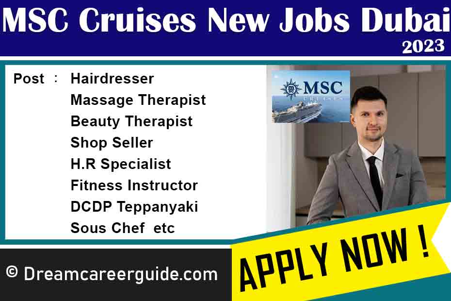 MSC Cruises Job Openings Latest 2023