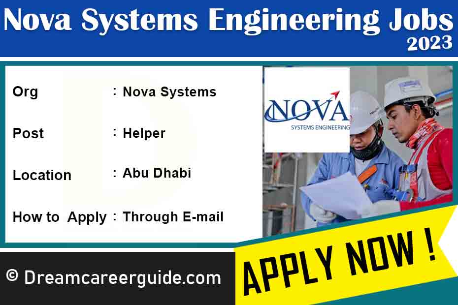 Nova Systems Engineering Careers Latest Openings 2023