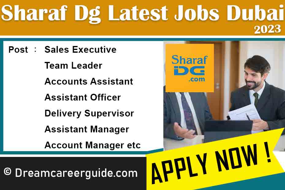 Sharaf DG Hiring Latest Job Openings 2023