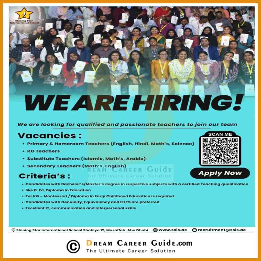 Shining Star International School Jobs Dubai Apply Now