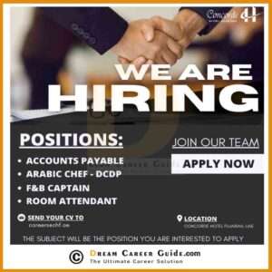 Concorde Hotel Fujairah Careers Latest Job Openings