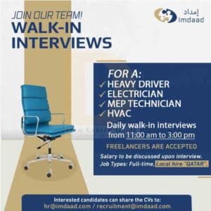 Ejadah Walk in Interview Qatar