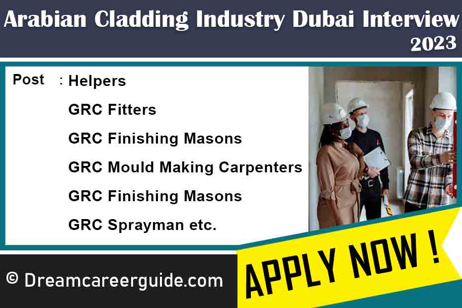 Arabian Cladding Industry Job Vacancy in Dubai Latest Openings 2023