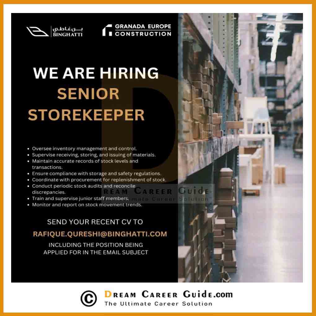 Binghatti Job Vacancy in Dubai Apply now