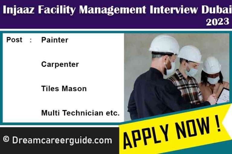 Injaaz Facility Management Job Vacancy in Dubai