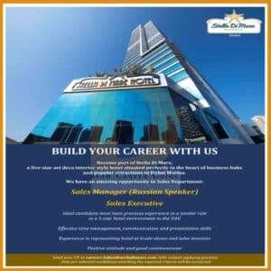 Stella Di Mare Hotels and Resorts Jobs Dubai 2023