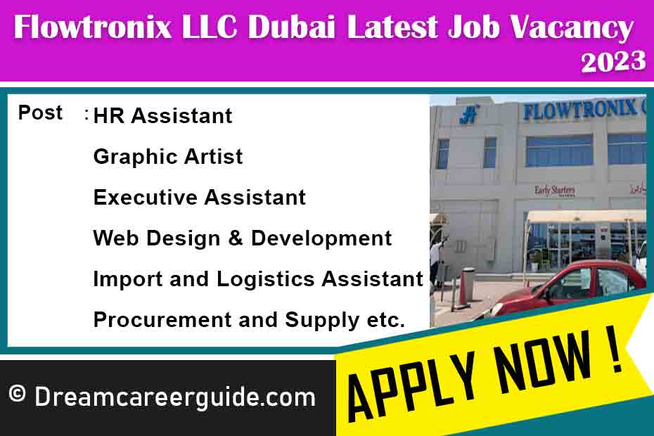 Flowtronix LLC Job Vacancy in Dubai Latest Openings 2023