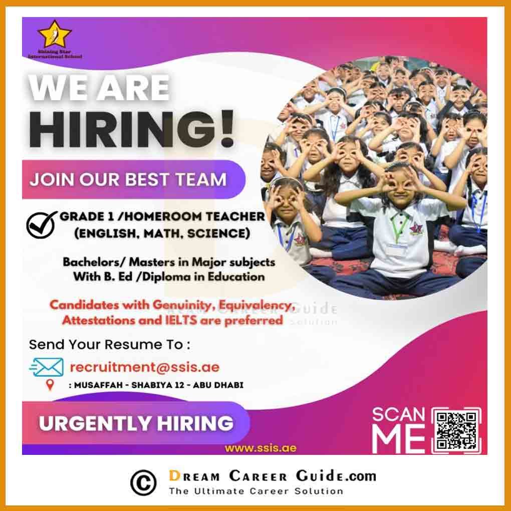 Latest Shining Star International School Careers
