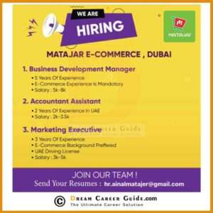 Matajar Online UAE careers Latest Job Openings 