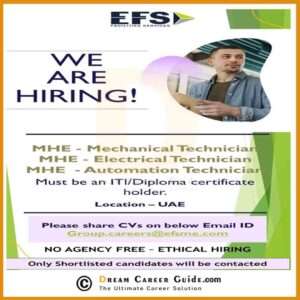 EFS Staffing Solutions Careers Latest Openings 