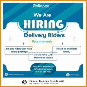 Reliance Delivery Services Jobs : 