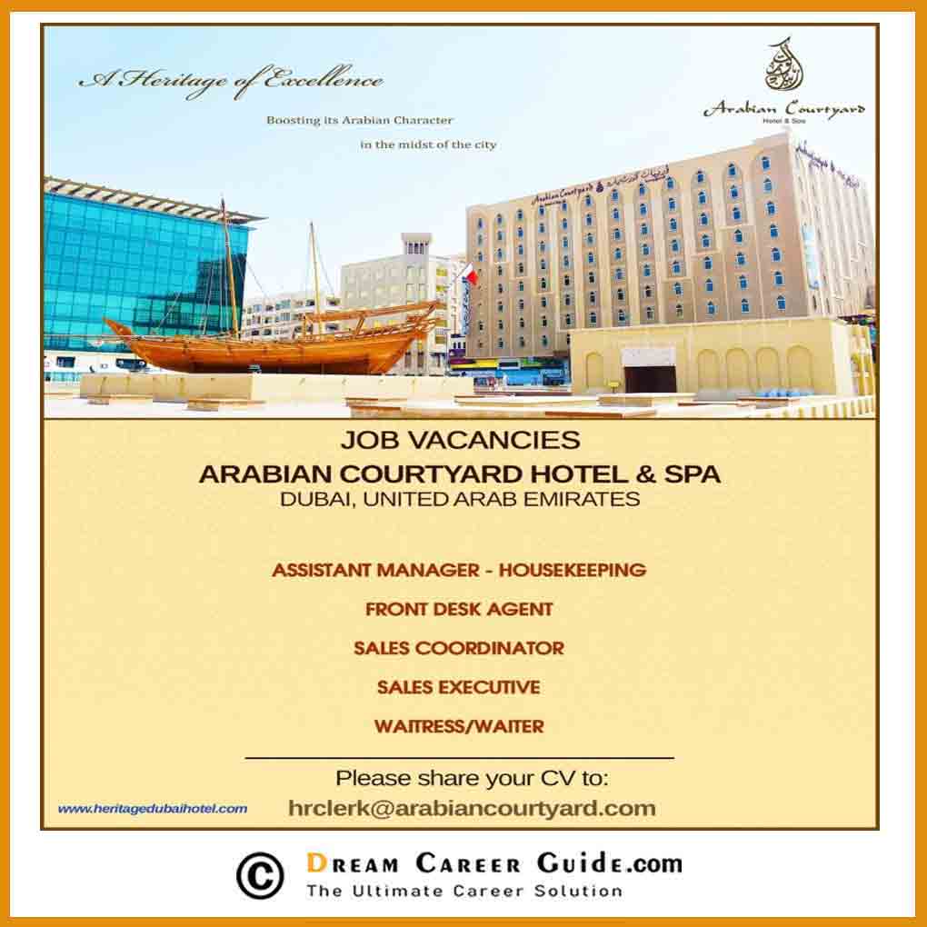 Arabian Courtyard Hotel & Spa Jobs Dubai Dubai Careers