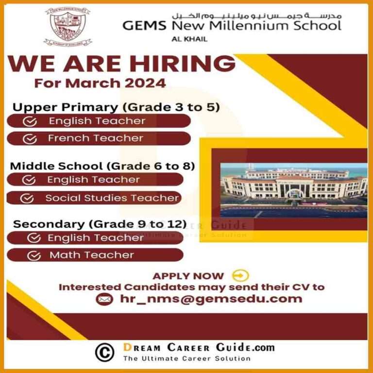 Gems New Millennium School Careers Jobs In Dubai