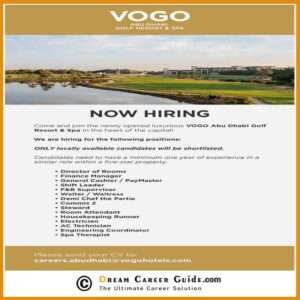 Vogo Hotel Abu Dhabi Jobs