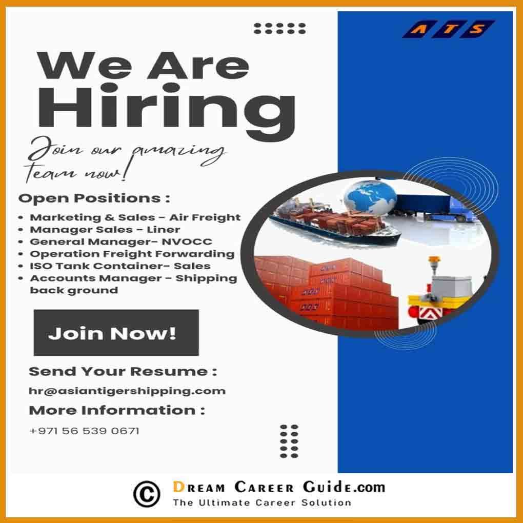 Asian Tiger Shipping LLC Careers | Apply Latest Gulf Jobs
