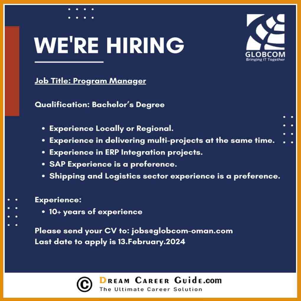 Global Computer Services L.L.C Jobs | Oman Employment Visa