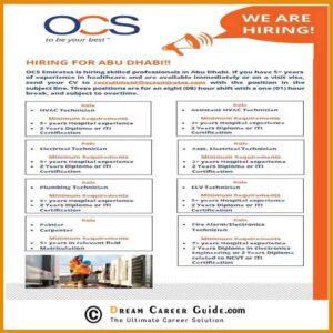 OCS UAE Jobs 