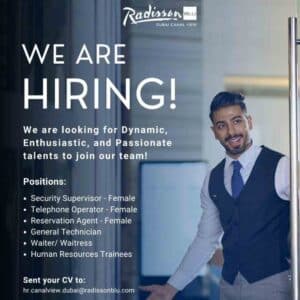 Radisson Blu Job Vacancy 