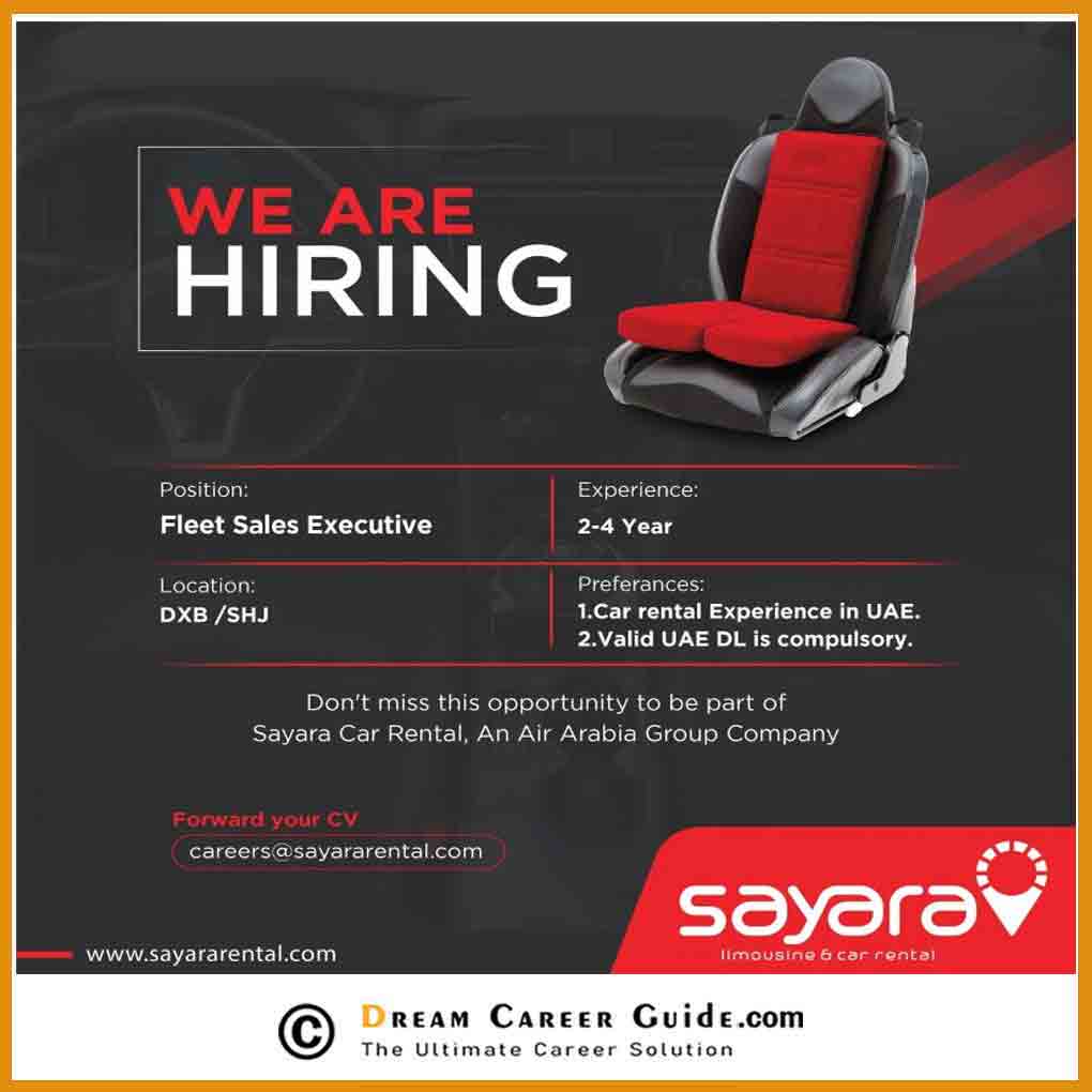Sayara Car Rental And Limousine Careers Sharjah Jobs